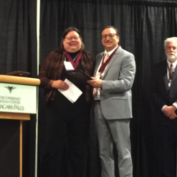 Fellows Inductee Janet Norton with Fellows Russell Hodges and Norman Stahl